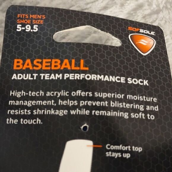 Men's Baseball Athletic Socks 2 Pair - Picture 3 of 4